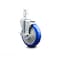 Service Caster 5 Inch Blue Polyurethane Wheel Swivel 7/8 Inch Square Stem Caster with Brake SCC-SQ20S514-PPUB-BLUE-TLB-78 - alternate 1
